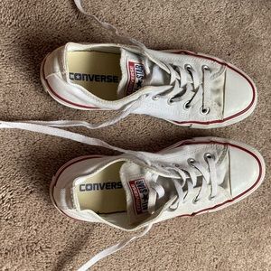 white converse - women's 6
